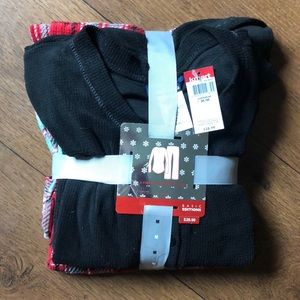 Matching Black and red flannel soft pj set